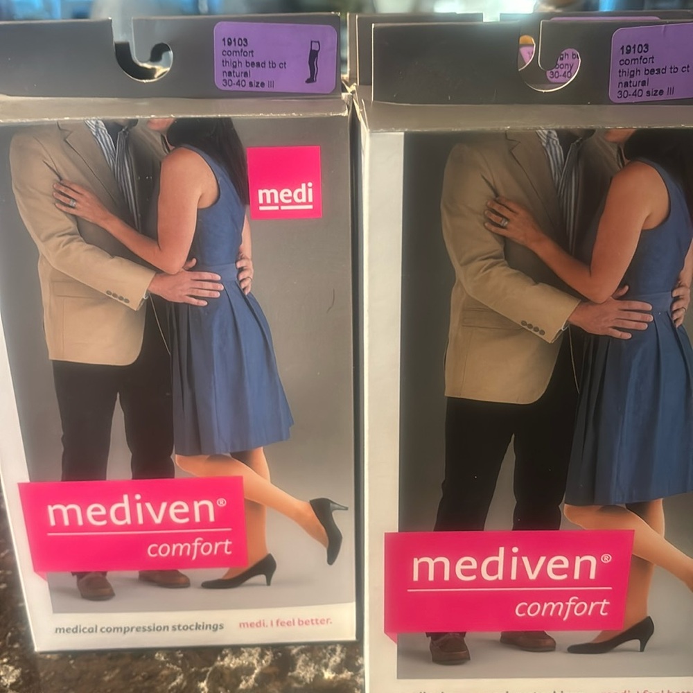 Mediven comfort medical compression stockings- comfort-thigh high 30-40 sz 111